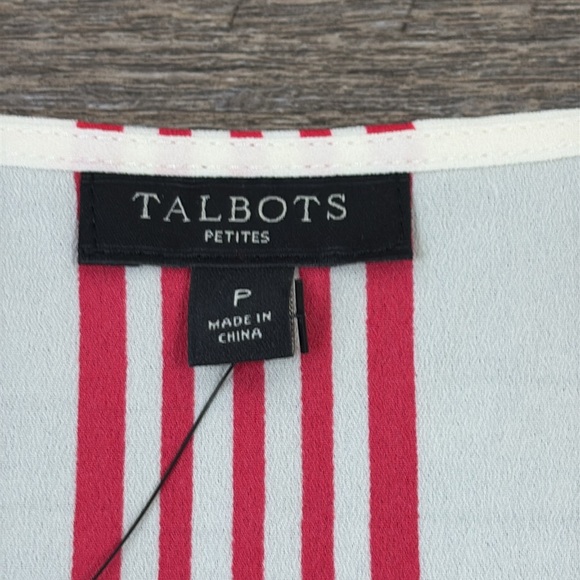 NWT Talbots Cap Sleeve Surplice Blouse - Picture 5 of 7